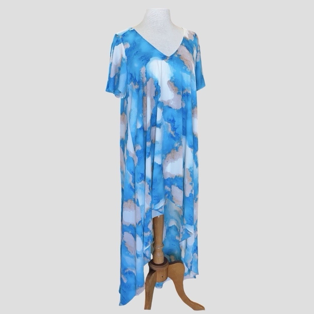 Dress Size Small/Flowy/Wedding Guest/Garden Party/Asymmetrical Hem/Resort Wear